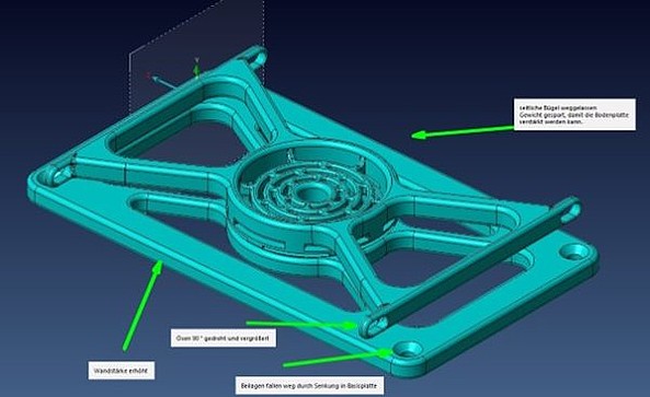 3D Zeichnung des Projektteiles