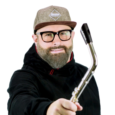 Professional saxophonist Axel Müller