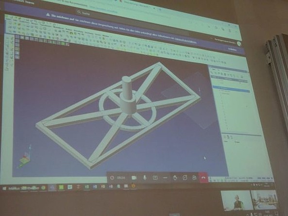 3D Zeichnung des Bauteiles