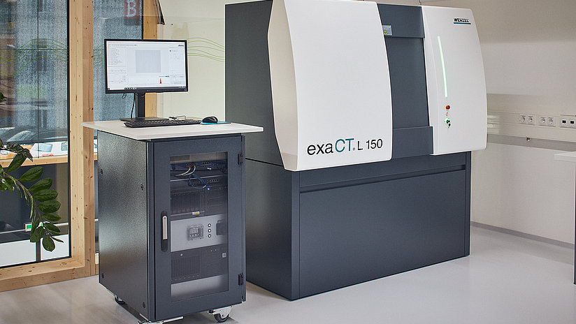 Qualitätssicherung bei der Serienfertigung durch den Einsatz des neuen CT exaCT L150 der Firma Wenzel.